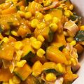 Tomifrog's cooksnap of when they made ❤かぼちゃとコーンのホットサラダ❤.