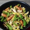 いんがすんがすん☆'s cooksnap of when they made 豚肉ピーマン卵エリンギの簡単中華炒め★.