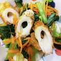 さおりらっくま's cooksnap of when they made 人参ほうれん草もやし竹輪のナムル.
