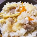 SKY☆LOV's cooksnap of when they made にんじんと鶏肉の炊き込みご飯.