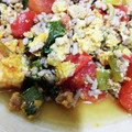ひな☆☆みー's cooksnap of when they made トマトと長ネギ・豚ひきのオイスター卵炒め.