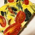 ancocoaちゃん's cooksnap of when they made ほうれん草とミニトマトのオムレツ.