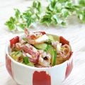 Satoco❋'s cooksnap of when they made イカと野菜の酢ぬた（酢味噌）和え.