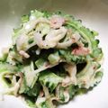まぶたん's cooksnap of when they made ゴーヤたっぷりカニカマ炒め.