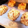 ★いちごラテ★'s cooksnap of when they made バターなし＊米粉おからチーズスコーン.