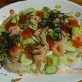妙香ママ's cooksnap of when they made ちらし寿司の素を使った海鮮ちらし寿司.
