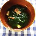 ﾁｲﾁｬﾝﾏﾏ's cooksnap of when they made 梅とわかめのお吸物.