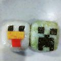 ピコチ's cooksnap of when they made キャラ弁＊マインクラフト クリーパー弁当.