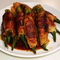 なないろの雪's cooksnap of when they made 焼肉のタレで簡単♪オクラの肉巻き.