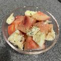 クロ８５'s cooksnap of when they made 桃とモッツァレラチーズのサラダ.