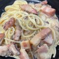 りりりりちゃん's cooksnap of when they made 糖質0麺カルボナーラ(糸こんにゃくでも).