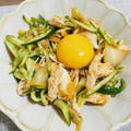 ＊＊めろん＊＊'s cooksnap of when they made 簡単おつまみ！ささみとキムチのユッケ.