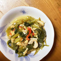 クックKFLCPR☆'s cooksnap of when they made つるむらさきと油揚げの炒め物☆鰹節かけ.