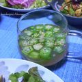 かおりかざり's cooksnap of when they made オクラと梅の冷たいスープ.