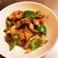 のえもゆ's cooksnap of when they made ゴーヤと鶏肉の中華炒め.