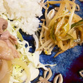 あたむ❤189's cooksnap of when they made レンジで3分☆もやしと長ネギのナムル.