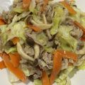 y_u♡'s cooksnap of when they made 豚肉とキャベツの野菜炒め.