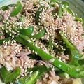 y_u♡'s cooksnap of when they made レンジで簡単！お揚げしみしみ無限ピーマン.