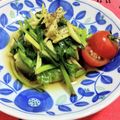 カリーナ's cooksnap of when they made 簡単苦美味い！セロリの葉っぱサラダ。.