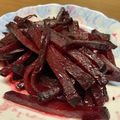 Magumilk54's cooksnap of when they made 下茹でなしでビーツのきんぴら.