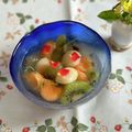yesmama's cooksnap of when they made ♪つるんと美味しい～フルーツ白玉♪.