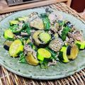 料理男子部🍻's cooksnap of when they made なすとズッキーニの味噌炒め.