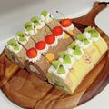にゃんさん。's cooksnap of when they made ＊いちご模様のロールケーキ＊.