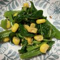 猫のミイヤ's cooksnap of when they made つるむらさきとコーンのあえもの.