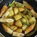 ★ゴンぎつね★'s cooksnap of when they made モロッコいんげんとジャガ芋と平天の煮物.