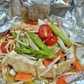 ♪ＦａＦａ♪'s cooksnap of when they made 鶏ささみ×8品目の野菜のホイル焼き♪.