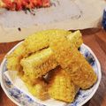 ハチワレねこ's cooksnap of when they made とうもろこしの磯辺揚げ.
