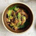 Tammychan's cooksnap of when they made サーモンとアボカドのポキ丼.