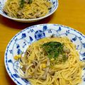 ルパンのかあさん☆彡's cooksnap of when they made 麺つゆで簡単！キノコたくさん和風パスタ.