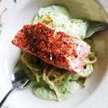 blt's cooksnap of when they made 生クリーム不要。枝豆クリームの冷製パスタ.