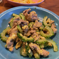 ここっこ★'s cooksnap of when they made 夏にぴったり♫ゴーヤと豚こまのカレー炒め.