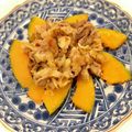 悠LOVE航's cooksnap of when they made かぼちゃと豚肉の豆板醤炒め♪.