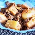 chikappe's cooksnap of when they made じゃがいもと厚揚げの韓国風みそそぼろ炒め.