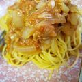 ＫＯＲＯ♪'s cooksnap of when they made ブロックベーコンと新玉ねぎのトマトパスタ.