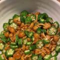 けんやくん's cooksnap of when they made オクラとなめこの柚子胡椒和え♪.