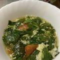 hina＆coMAM's cooksnap of when they made 管理栄養士＊モロヘイヤのスープ.