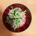 クック8ZEZ6S☆'s cooksnap of when they made 鶏皮ときゅうりのナムル風サラダ.