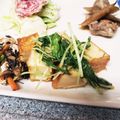 knkmym's cooksnap of when they made 水菜と　厚揚げの　ガーリック醤油ソテー☆.