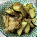yu🐓's cooksnap of when they made 簡単♪みょうがとズッキーニのめんつゆ漬け.