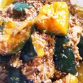 マメ山マメ太's cooksnap of when they made かぼちゃとひき肉のそぼろ煮.