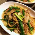 2michi's cooksnap of when they made かんたん！豚肉とニラのスタミナパスタ♪.