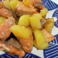 まみームメモ's cooksnap of when they made サーモンとじゃがいもの醤油バター.