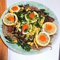 メリッサ＊'s cooksnap of when they made 瓦そば！ホットプレートでカリっパリっ！.
