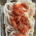 えり葉月's cooksnap of when they made 5分で完成！こってり冷製マヨキムチうどん.