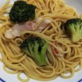 ぴこってぃ's cooksnap of when they made ほうれん草ベーコンバター醤油パスタ♡簡単.