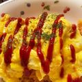 ままっちだよ's cooksnap of when they made 炊飯器で炊いたケチャップご飯のオムライス.